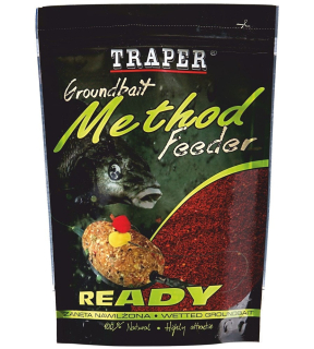 Traper Krmítková Směs Groundbait Method Feeder Ready Jahoda - 750 g