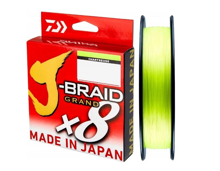 DAIWA J-BRAID GRAND X8 CHARTREUSE 0,10 mm / 135m 