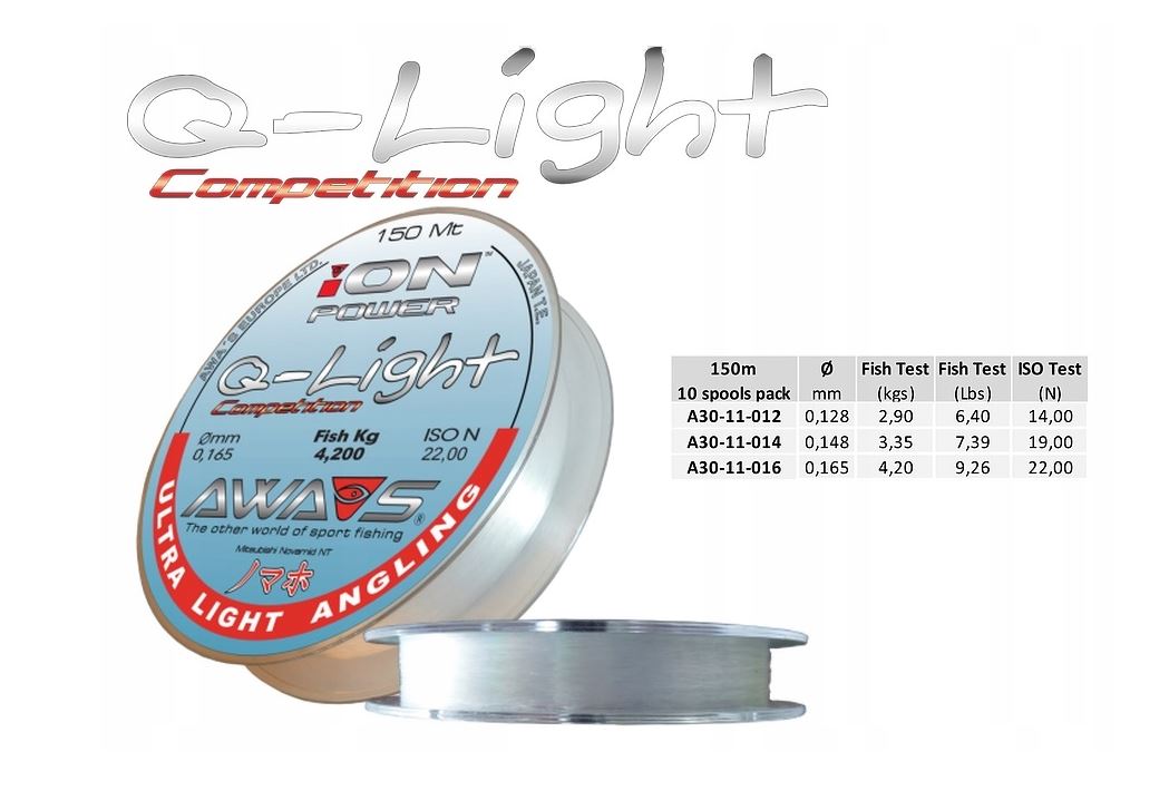 Awa-shima vlasec Ion Power Q-Light Competition 0,128mm / 150m