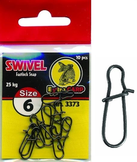 EXTRA CARP SWIVEL FASTLOCK SNAP 6 KARABINKA VEL. 6 / 10 ks