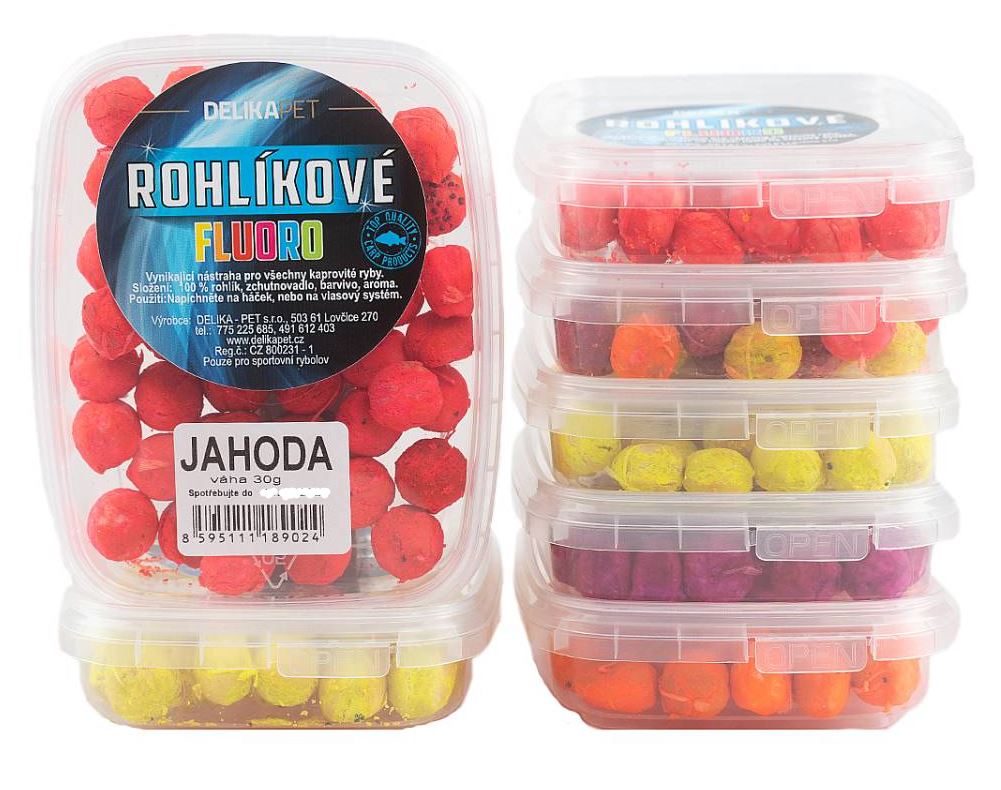 Rohlikové boilies FLUORO 30 g MONSTER CRAB