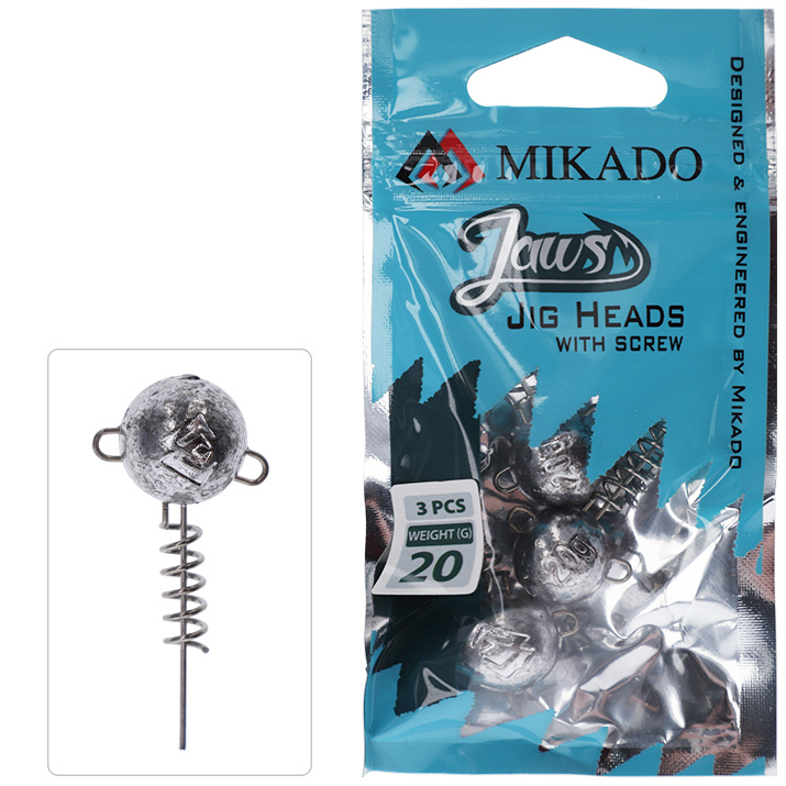ŠROUBOVACÍ HLAVIČKA MIKADO JAWS 15 g / 3 ks 