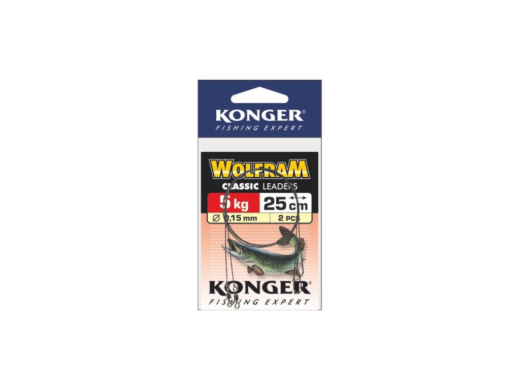KONGER Wolframový Návazec 15 cm / 2,5 kg