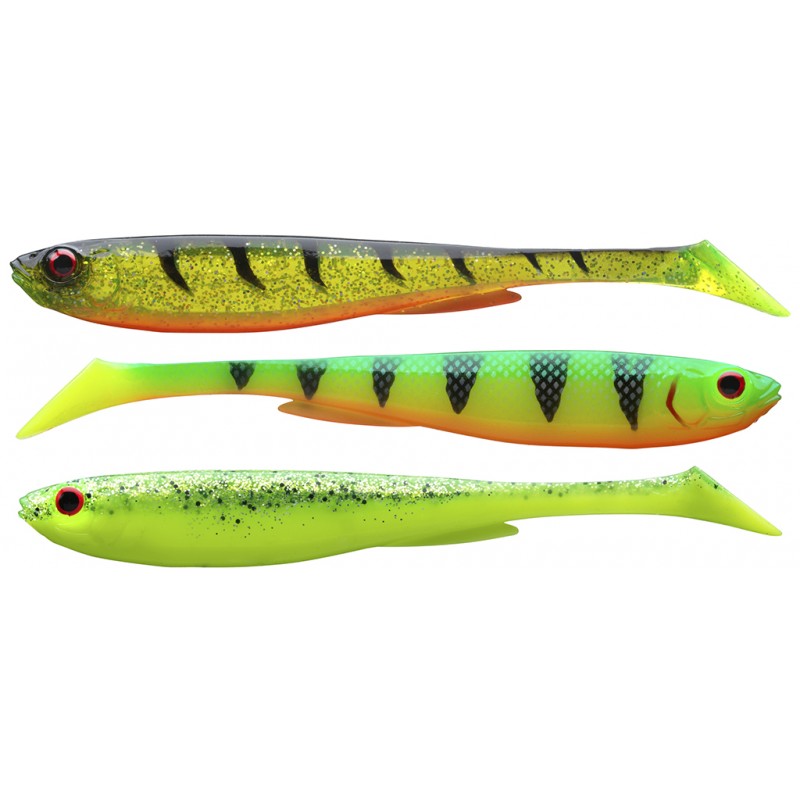 SADA GUMOVÝCH NÁSTRAH DAIWA PROREX SLIM SHADY FLASH SET  16 CM / 3 KS