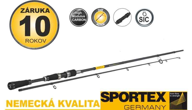 SPORTEX PŘÍVLAČOVÝ PRUT BLACK PEARL GT-3 / 2,4 m / 33 - 93 g 