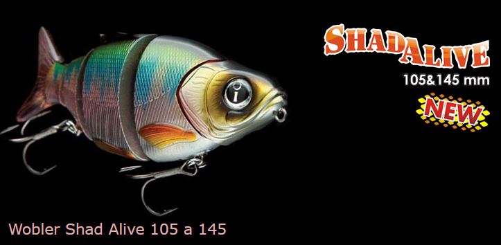 Wobler Shad Alive SS / 14,5 cm / 07 Pink Ayu