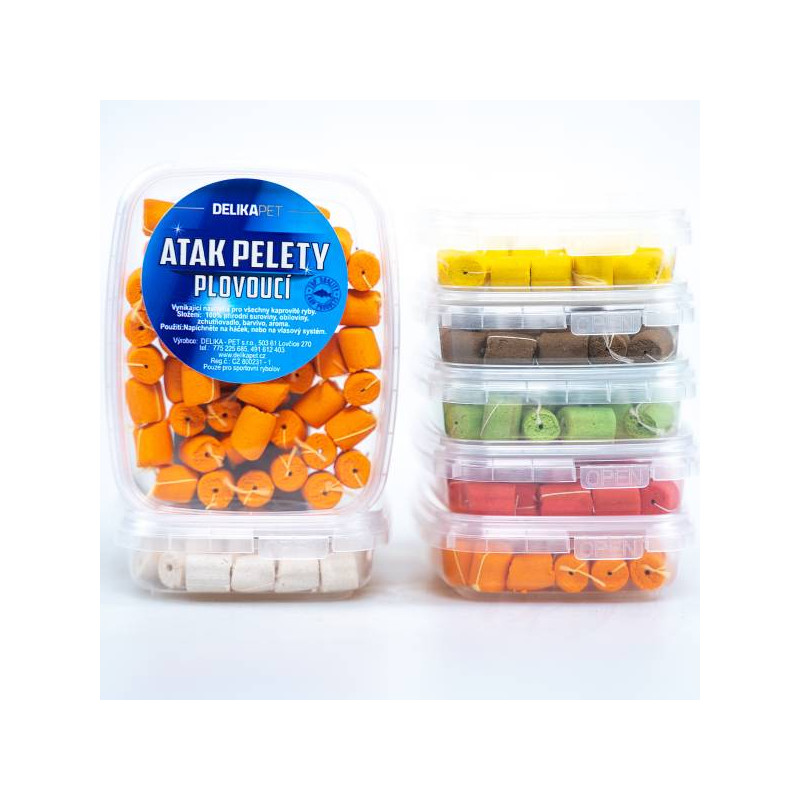 DELIKAPET - ATAK Pelety Plovoucí 10mm / 30g  SÝR