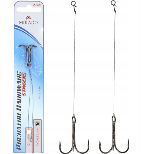 MIKADO HOTOVÝ PŘÍDAVNÝ WOLFRAM STINGER DO GUMOVÝCH NÁSTRAH / VEL.2 / 11 CM / 10 KG / 2 KS