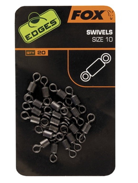 Fox Obratlík Edges Rg Swivels 20 ks / Vel. 10