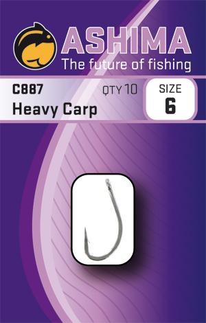 Ashima - Kaprové Háčky C887 Heavy Carp 10ks / vel. 6