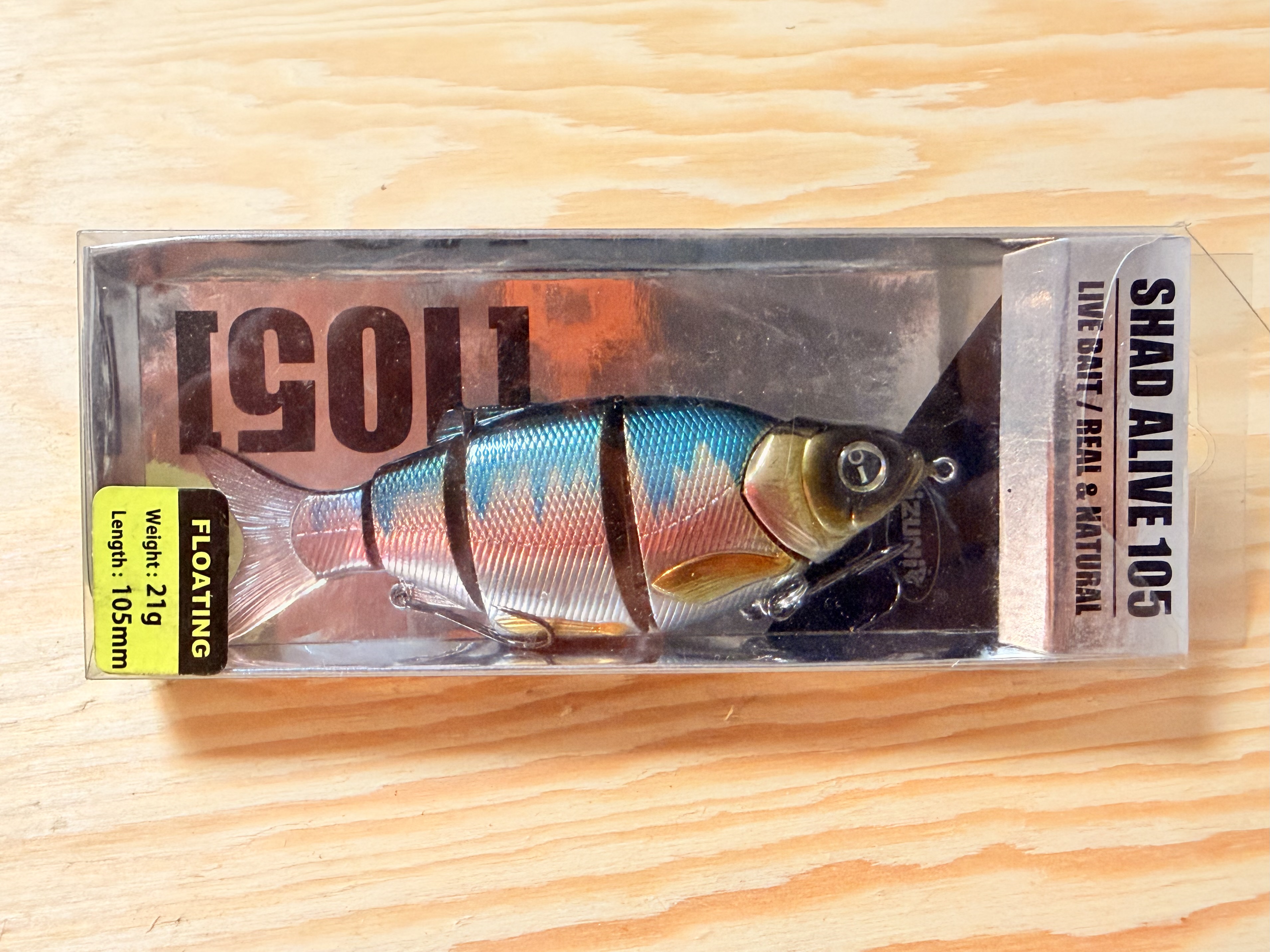 Wobler Izumi Shad Alive F / 10,5 cm / 28 Acid Shad
