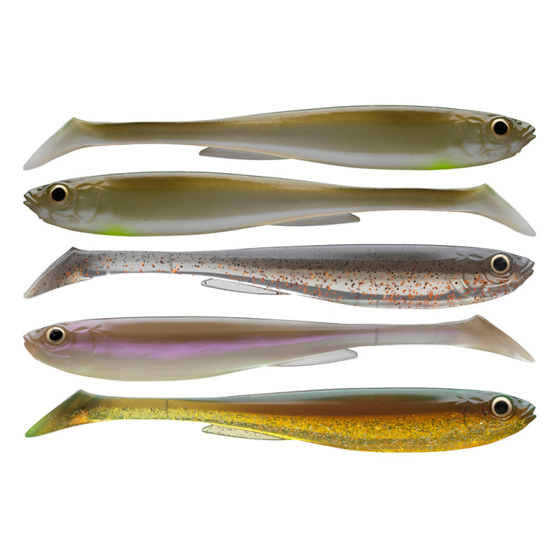 SADA GUMOVÝCH NÁSTRAH DAIWA PROREX SLIM SHADY NATURE SET  10,5 CM / 4 KS