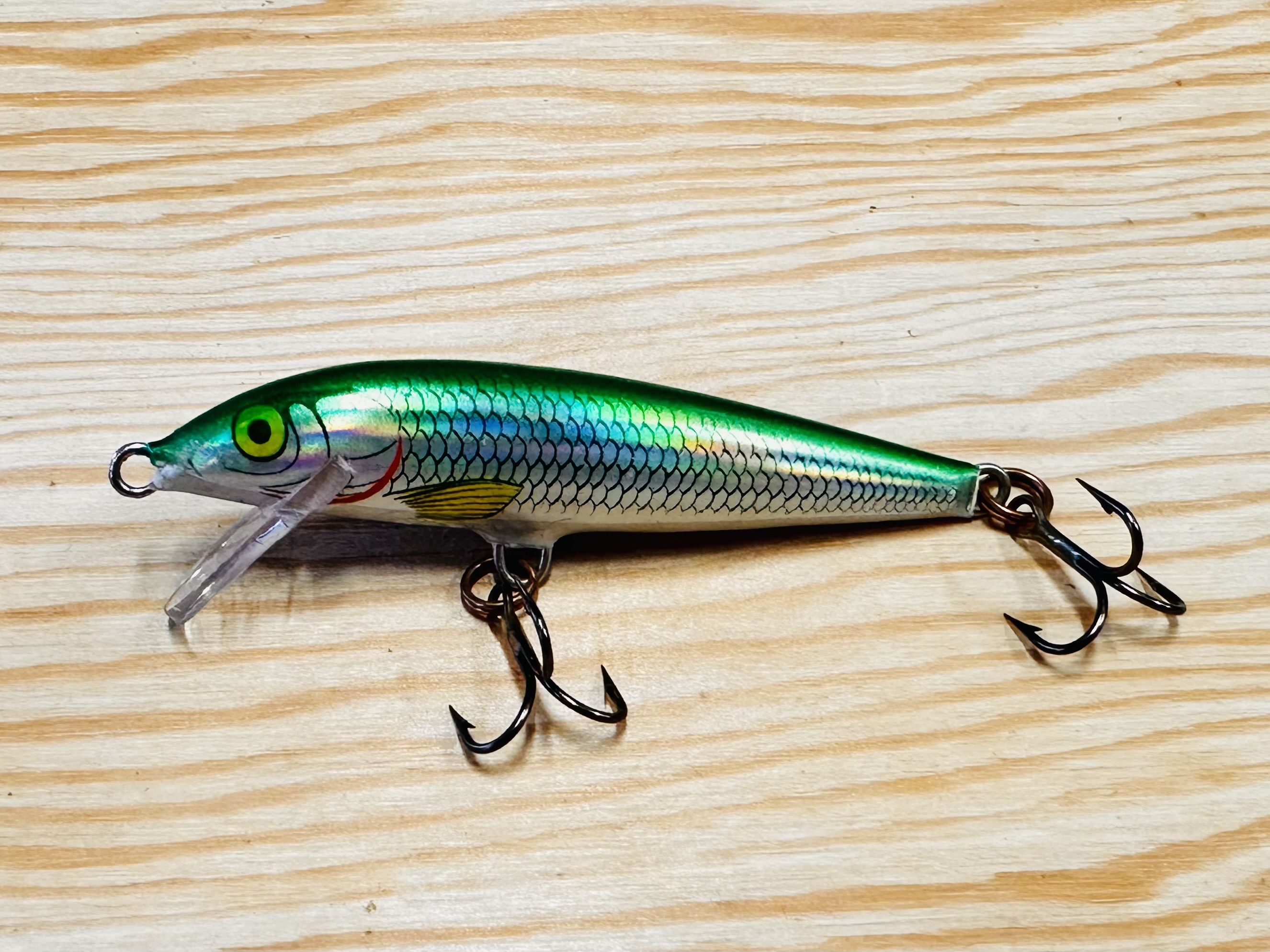 Wobler RAPALA Floating 07 HESH Holographic Emerald Shiner 7cm / 4g 
