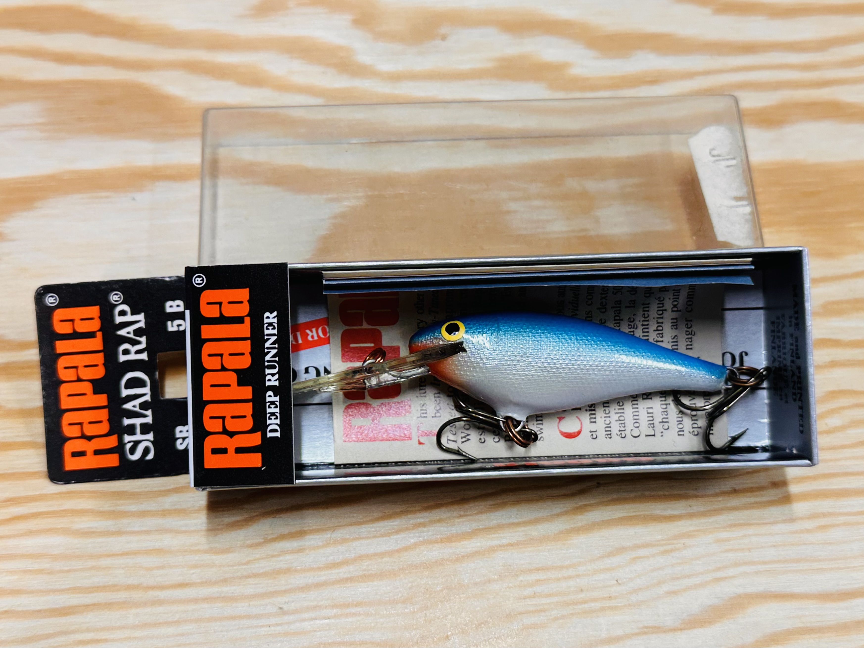 Wobler RAPALA Shad Rap Deep Runner SR-5 B Finland 5cm / 6g 