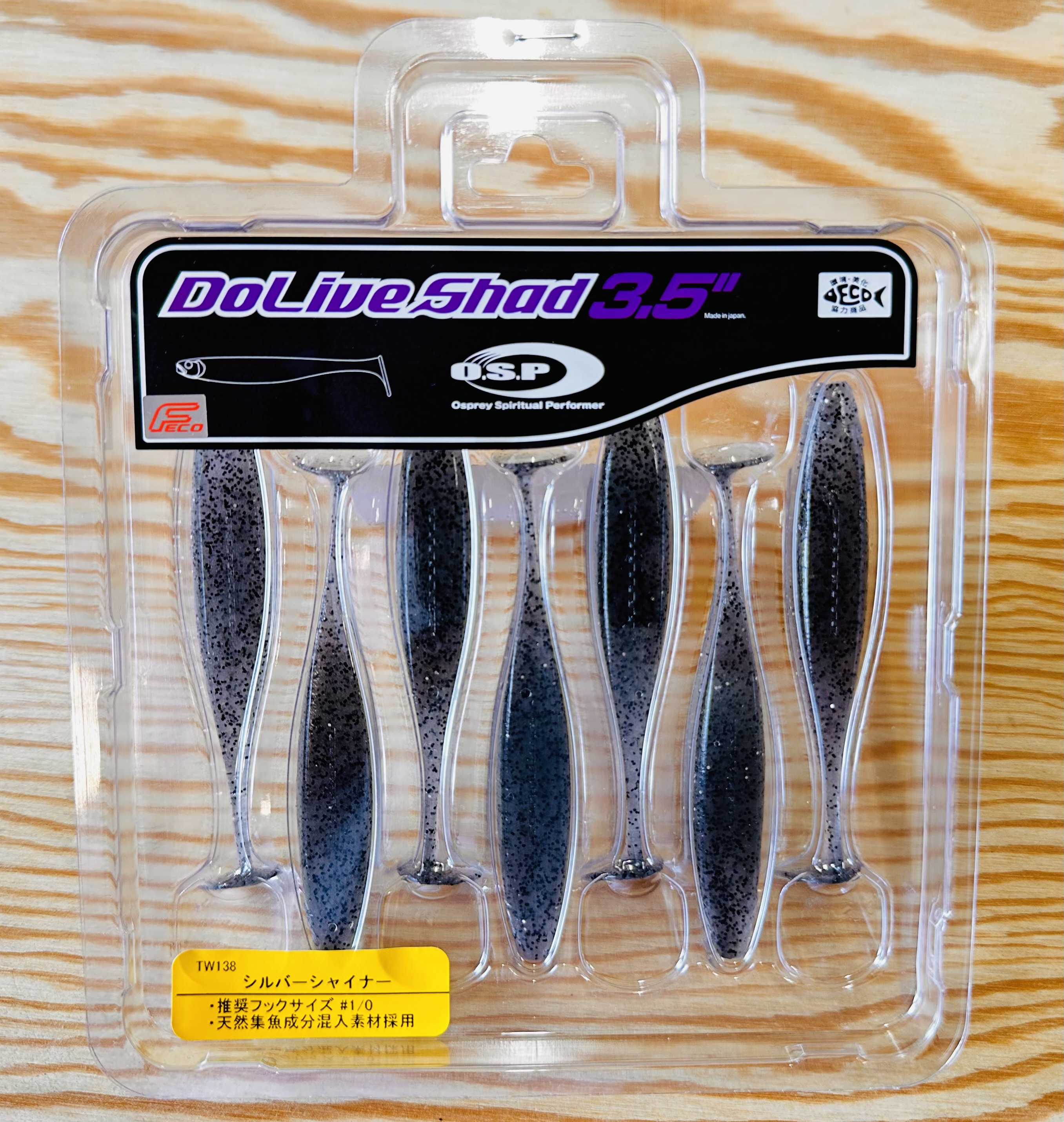 Gumové nástrahy O.S.P Do Live Shad 3,5" 8,4cm / (7ks) / TW 138 Silver Shiner