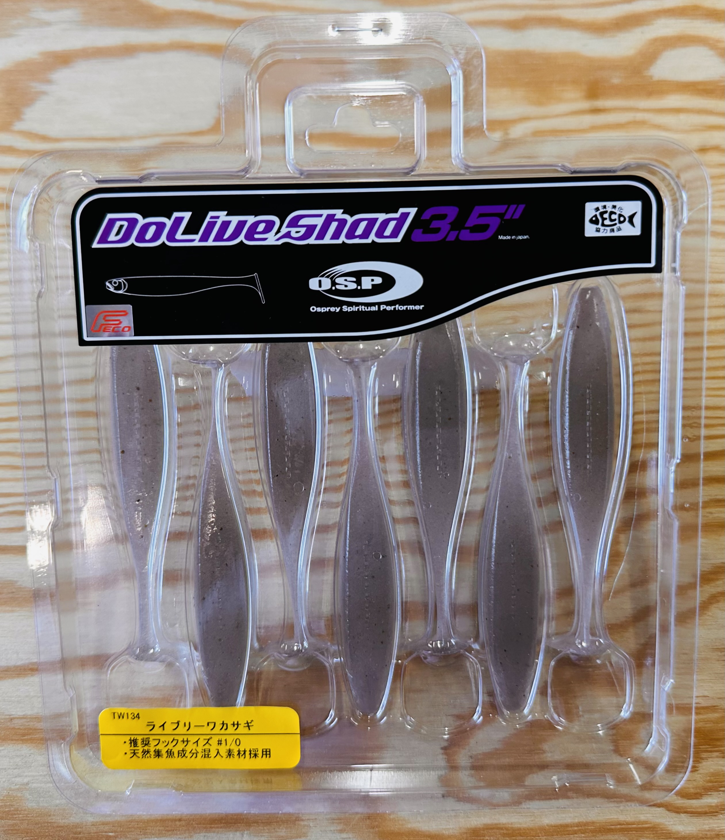 Gumové nástrahy O.S.P Do Live Shad 3,5" 8,4cm / (7ks) / TW 134 Lively Wakasagi