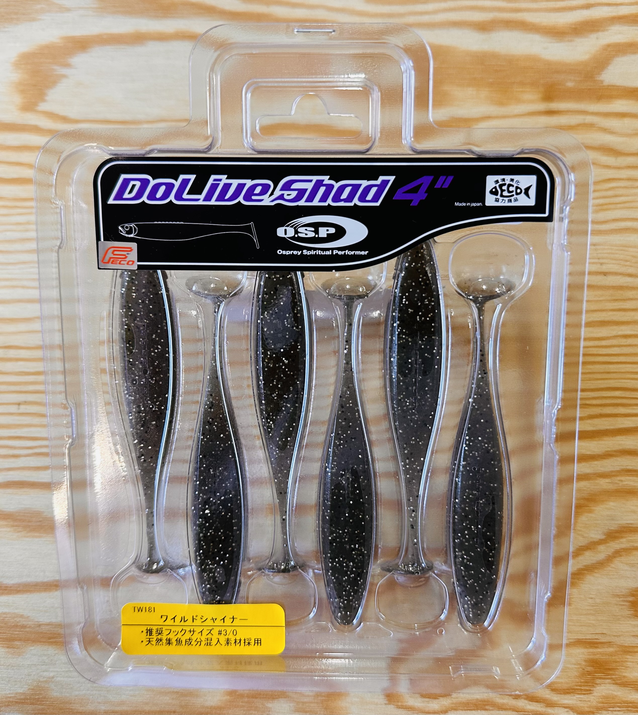 Gumové nástrahy O.S.P Do Live Shad 4" 10,2 cm / (6ks) / TW 181 Wild Shiner
