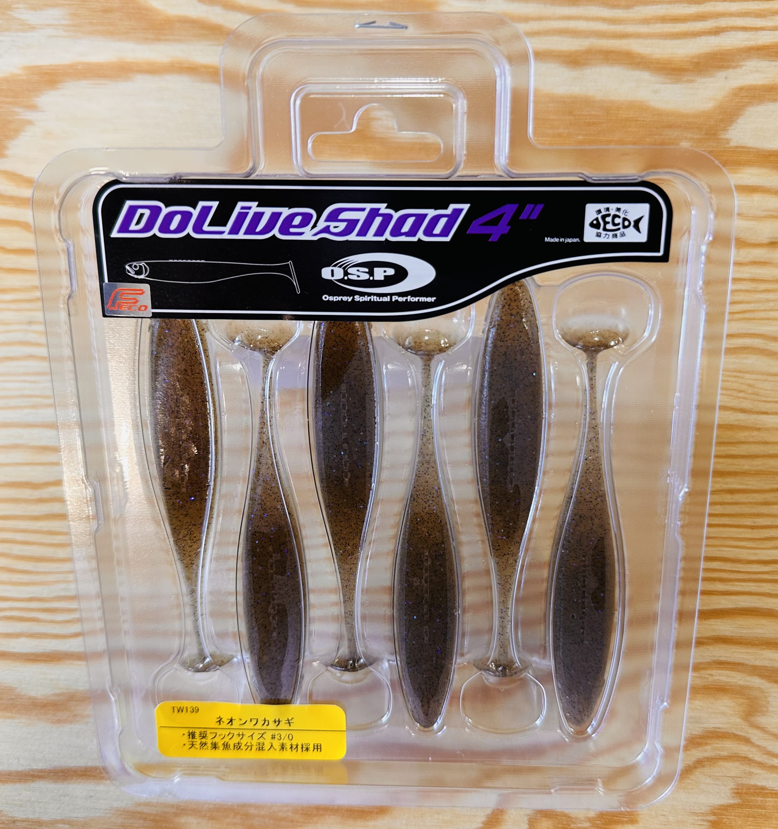 Gumové nástrahy O.S.P Do Live Shad 4" 10,2 cm / (6ks) / TW 139 Neon Wakasagi