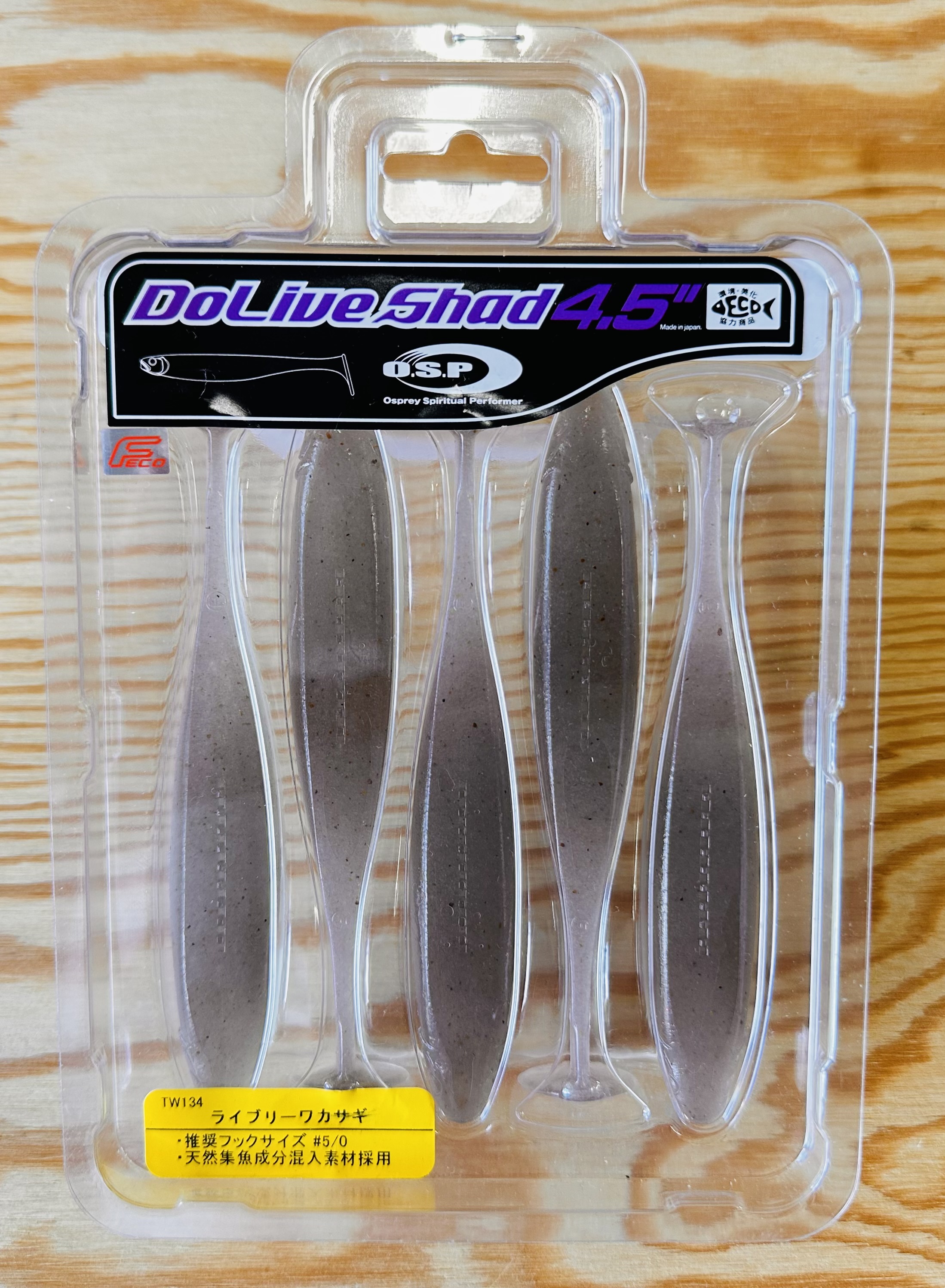 Gumové nástrahy O.S.P Do Live Shad 4,5" 11,5cm / (5ks) / TW 134 Lively Wakasagi