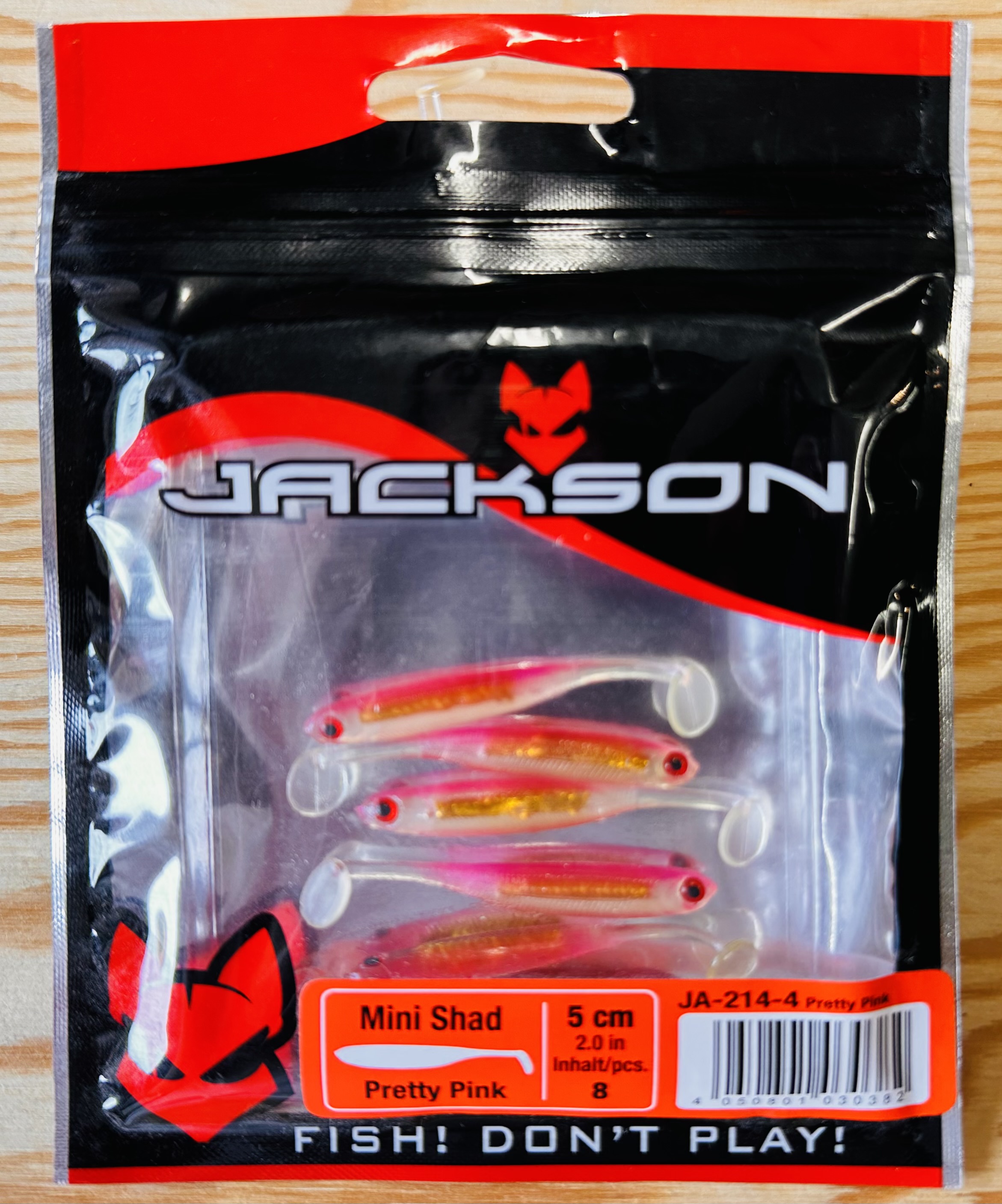Gumové nástrahy JACKSON Mini Shad 5 cm / (8ks) / JA-214-4 Pretty Pink