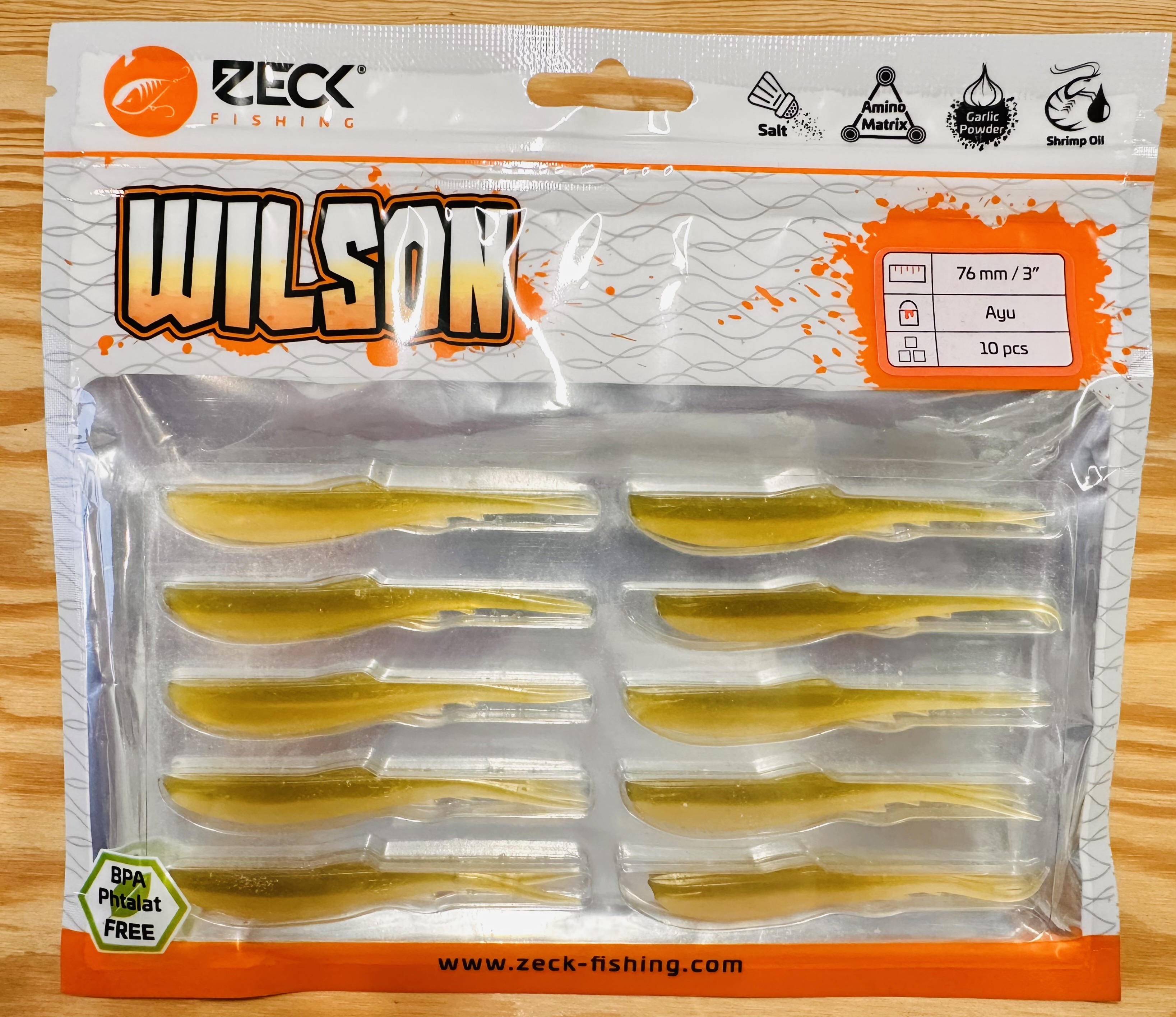 ZECK GUMOVÉ NÁSTRAHY WILSON 3" / AYU / 7,6 cm / 10 ks