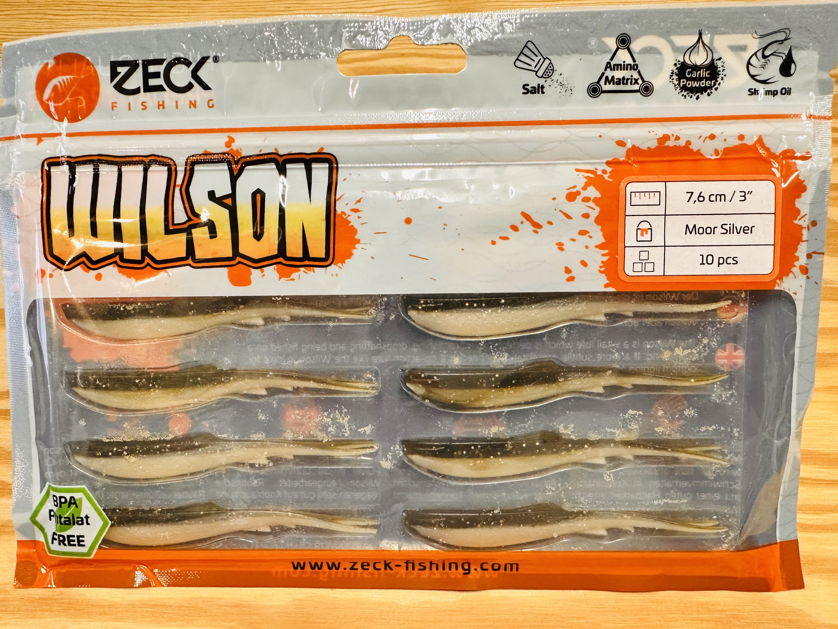 ZECK GUMOVÉ NÁSTRAHY WILSON 3" / MOOR SILVER / 7,6 cm / 10 ks