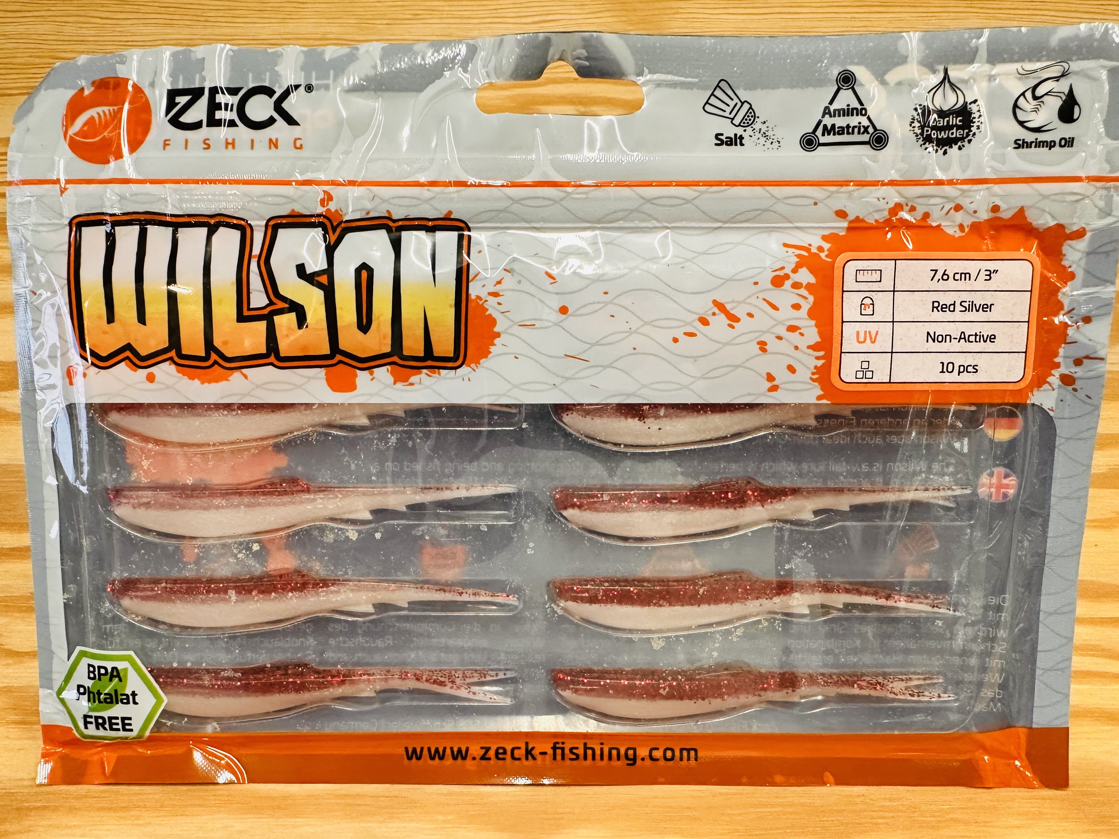 ZECK GUMOVÉ NÁSTRAHY WILSON 3" / RED SILVER / 7,6 cm / 10 ks
