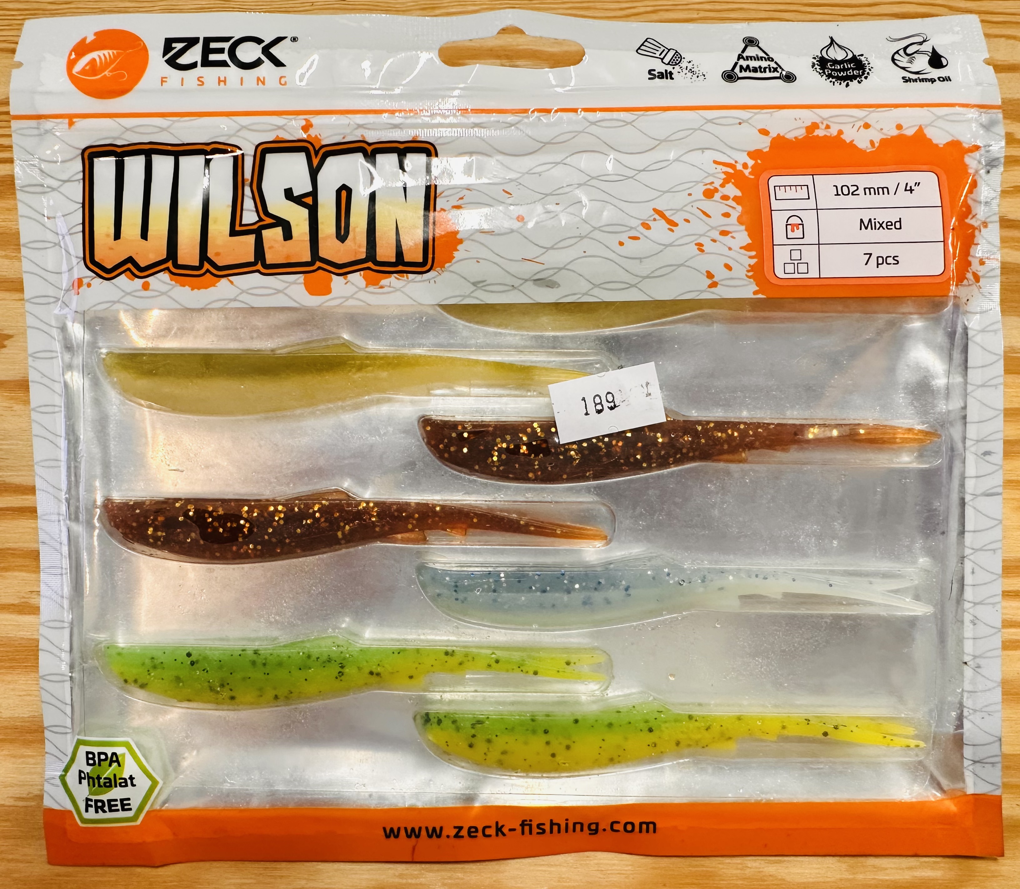 ZECK GUMOVÉ NÁSTRAHY WILSON 4" / MIXED / 10,2 cm / 7 ks