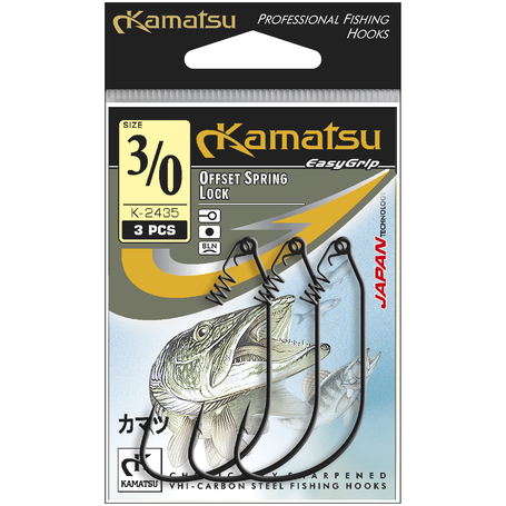 HÁČKY KAMATSU OFFSET SPRING LOCK bal.3ks, vel.5/0