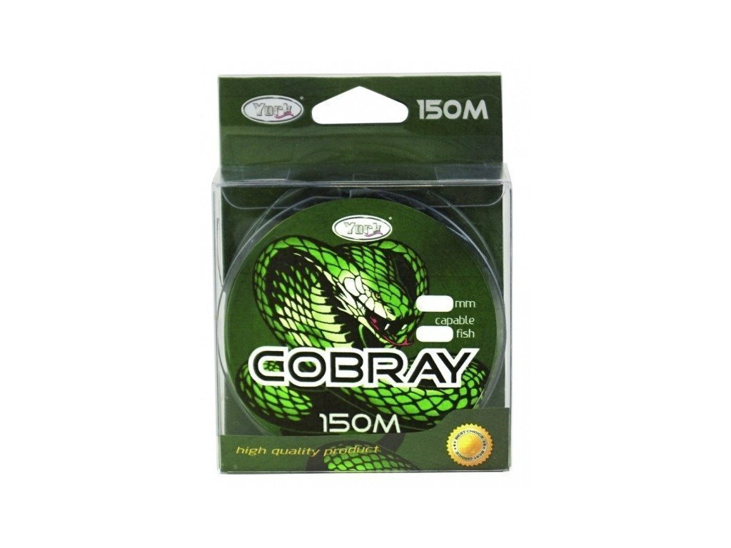 PLETENÁ ŠŇŮRA YORK COBRAY BRAID - 0.14mm / 13.5kg / 150m - DARK GREEN