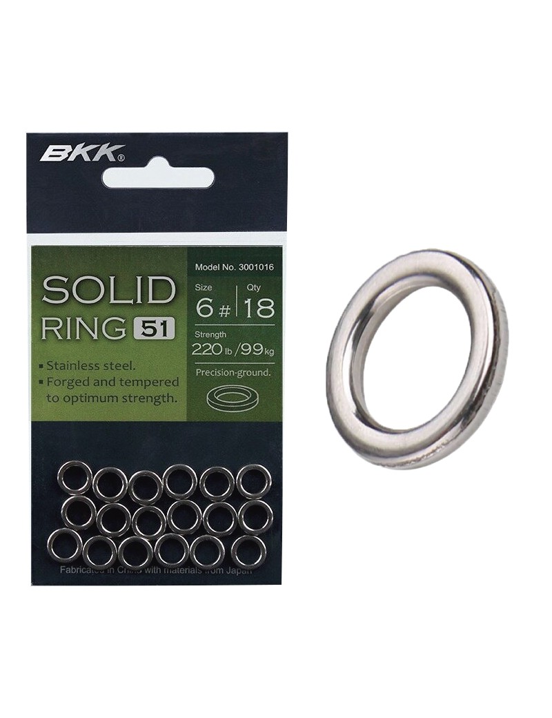 BKK Kroužky Solid Ring-51 Velikost 7 / 16ks / 149kg