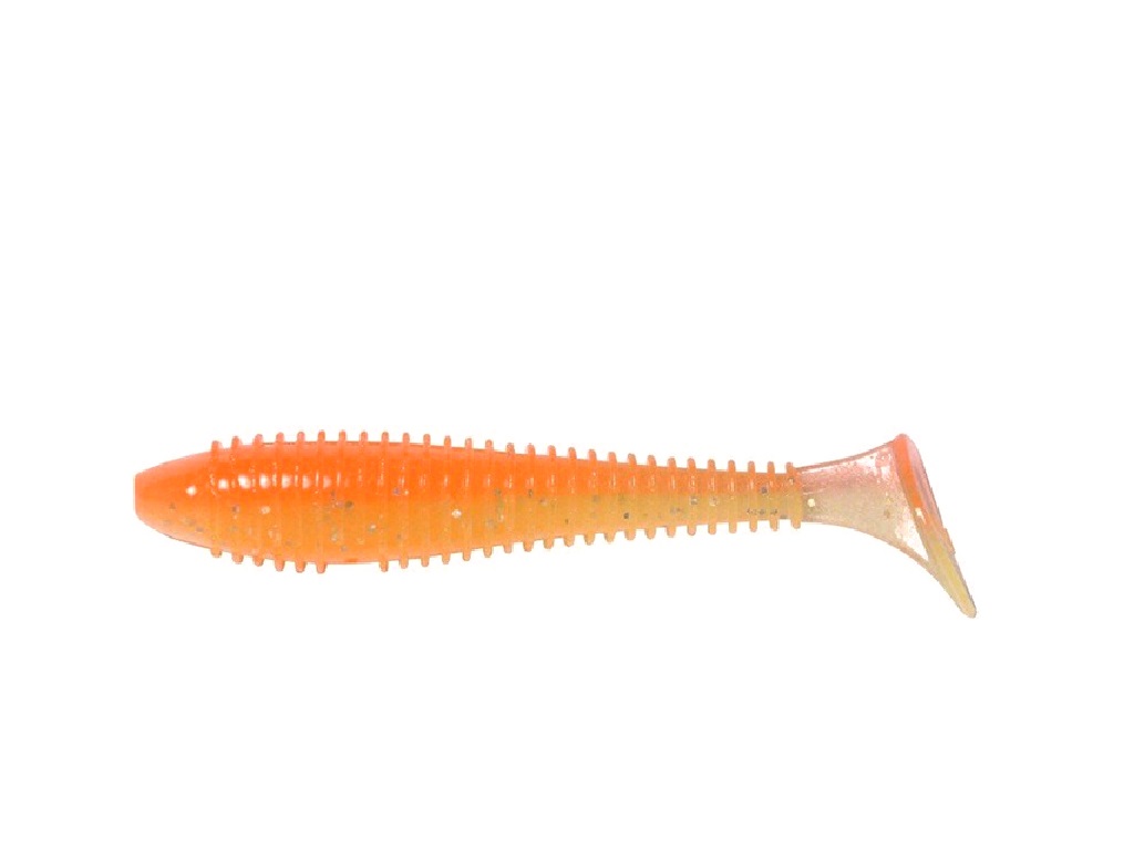 Keitech: Gumová nástraha Swing Impact FAT 3,8" 9,6cm 8,5g Orange Rainbow 6ks