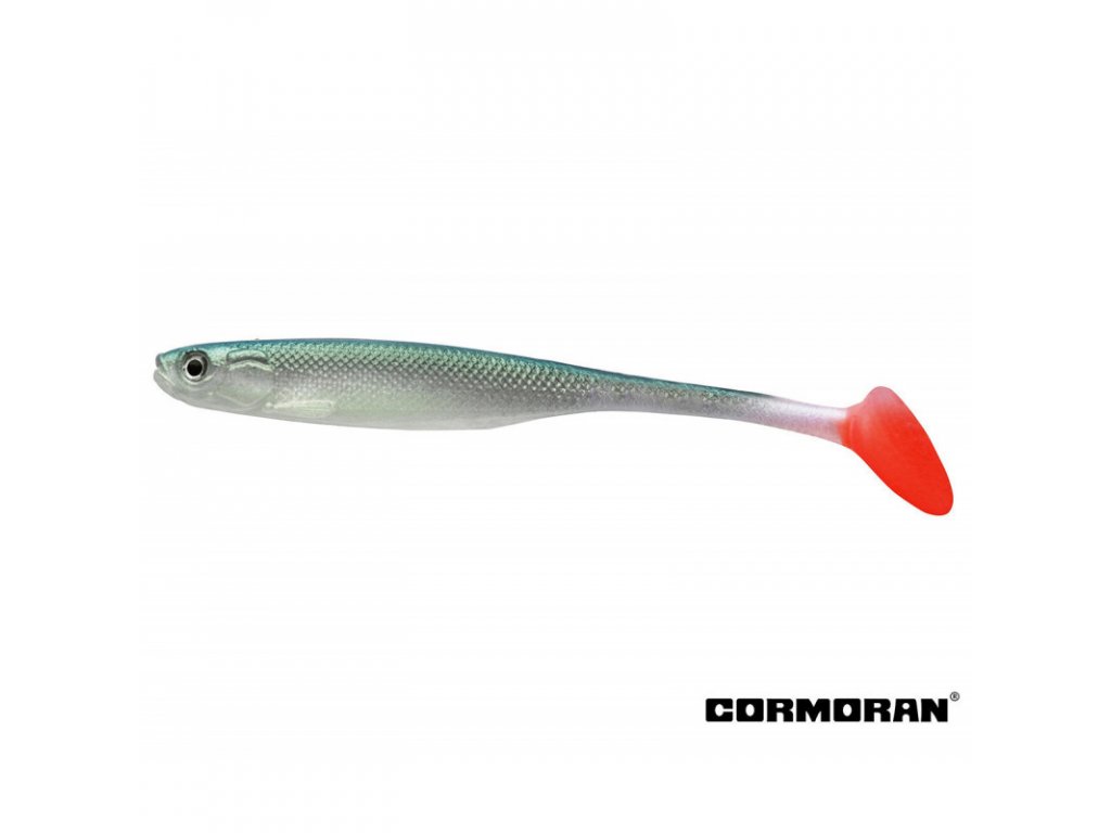 GUMOVÉ NÁSTRAHY CORMORAN CRAZY FIN SHAD UV HERRING 10 CM / 2KS