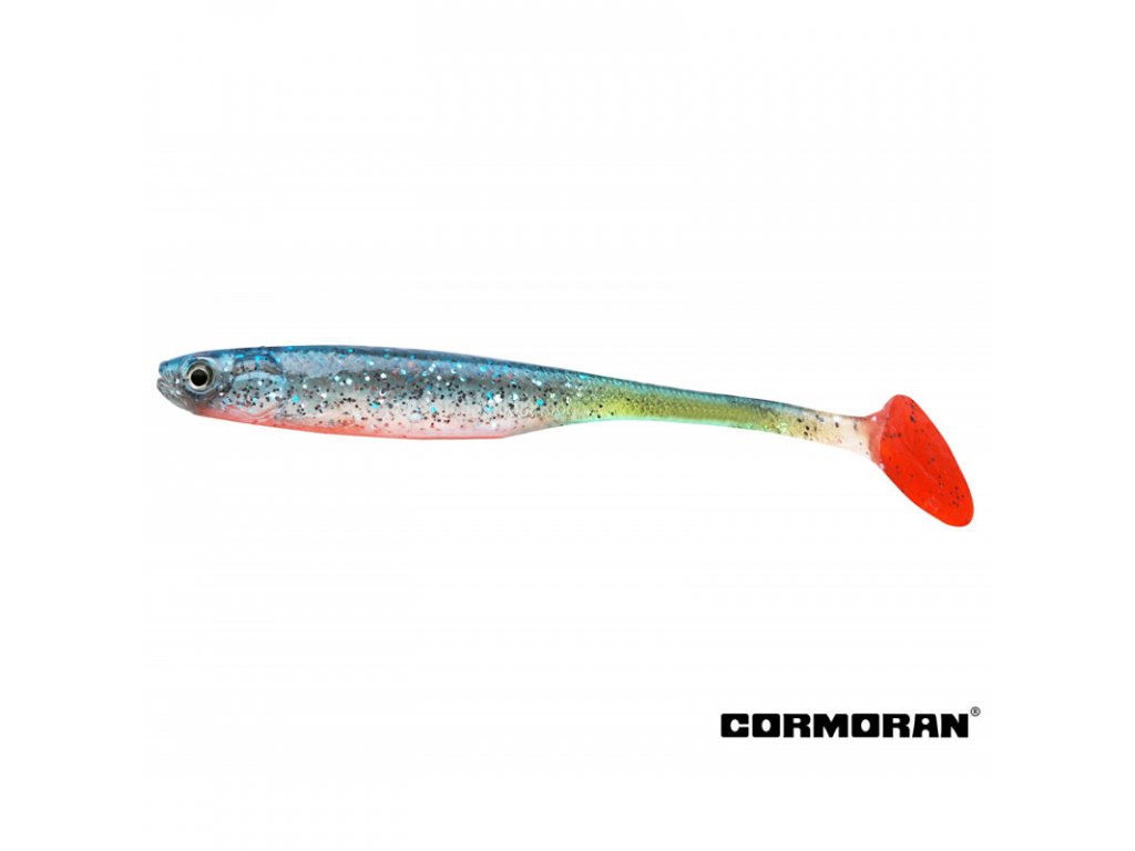 GUMOVÉ NÁSTRAHY CORMORAN CRAZY FIN SHAD YAMAME GHOST 10 CM / 2KS