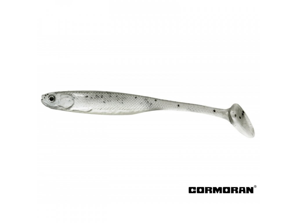 GUMOVÉ NÁSTRAHY CORMORAN CRAZY FIN SHAD PEARL WHITE 10 CM / 2KS