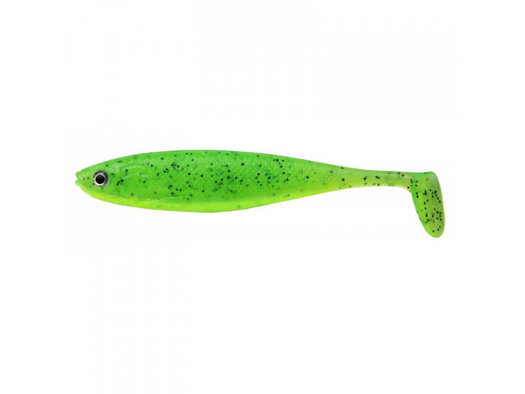 GUMOVÉ NÁSTRAHY CORMORAN ACTION FIN SHAD SUNNY GREEN 10 CM / 2KS