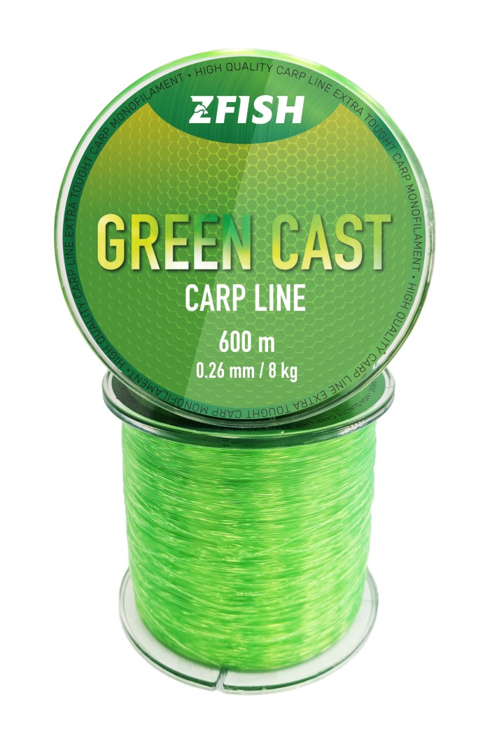 ZFISH VLASEC GREEN CAST CARP LINE 600M - 0,26MM