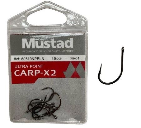 HÁČKY MUSTAD ULTRA POINT CARP-X2 60510NPBLN bal. 10ks vel. 6