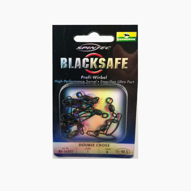 KARABINKY S OBRATLÍKEM CORMORAN BLACKSAFE DUO LOCK bal.7 ks, vel.1 / 31,5 Kg